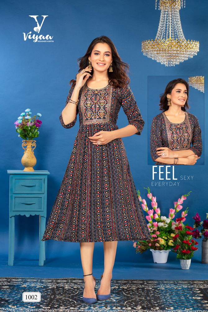 Bubbly By Viyaa Nayra Cut Printed Kurtis Catalog
